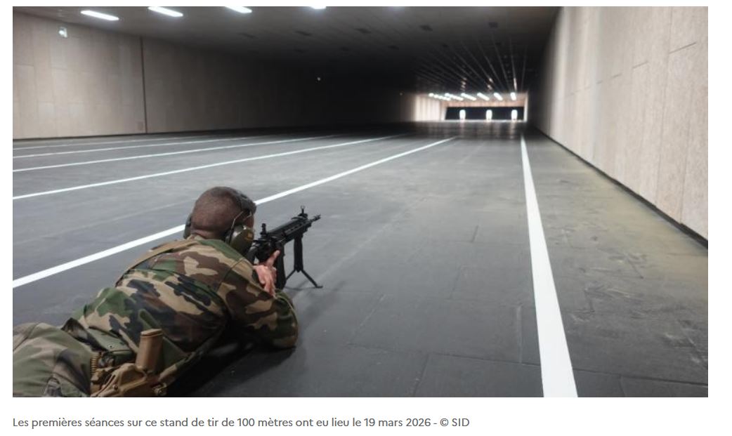 Premières séances d’exercices sur le nouveau stand de tir de la base navale de Toulon