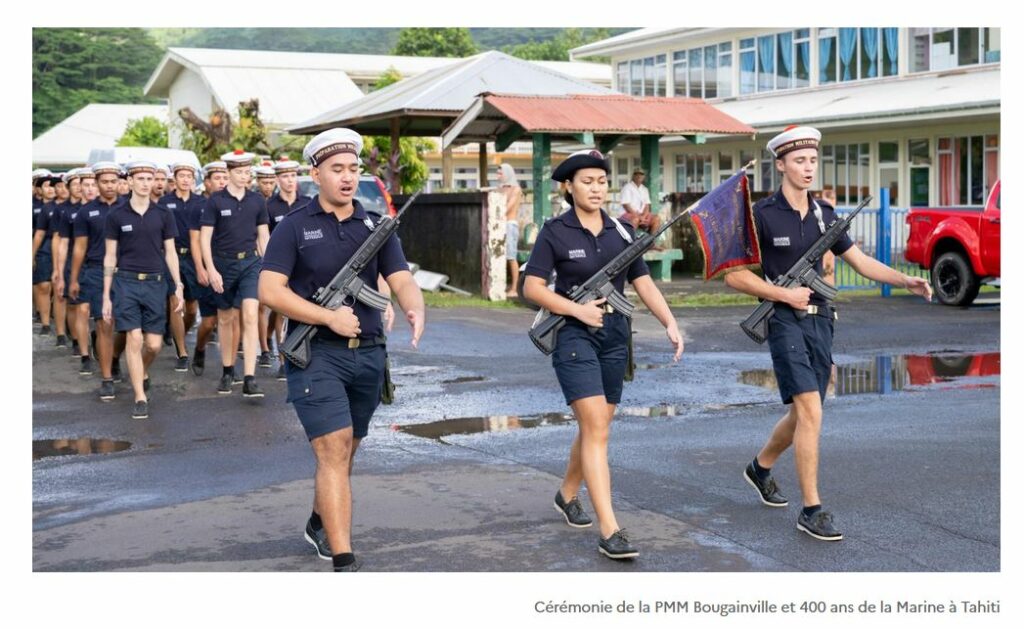 Cérémonie de la PMM Bougainville et 400 ans de la Marine à Tahiti