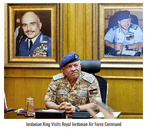 Jordanian King Visits Royal Jordanian Air Force Command