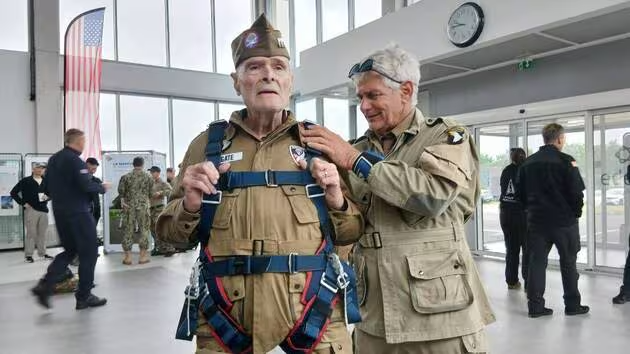 Jack Wingate 90 ans saut en parachute 82e D-day