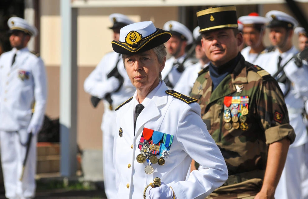Anne Cullerre, première femme vice-amirale de la Marine française