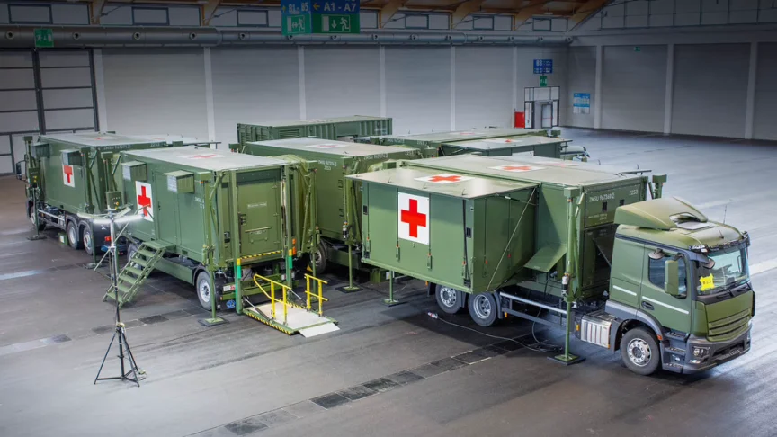 Rheinmetall hopitaux de campagne mobile maroc
