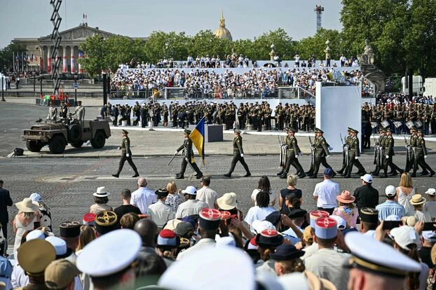 Troupes ukrainiennes Défilé 14 juillet 2026