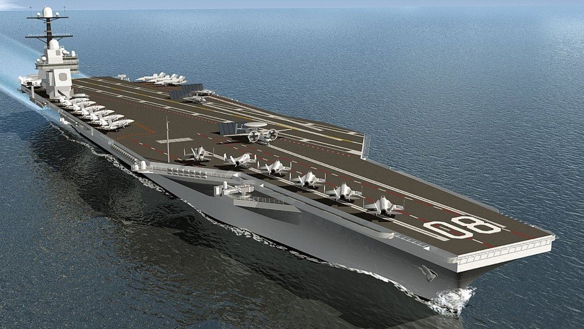 abandon catapultes électromagnétiques porte avion trump