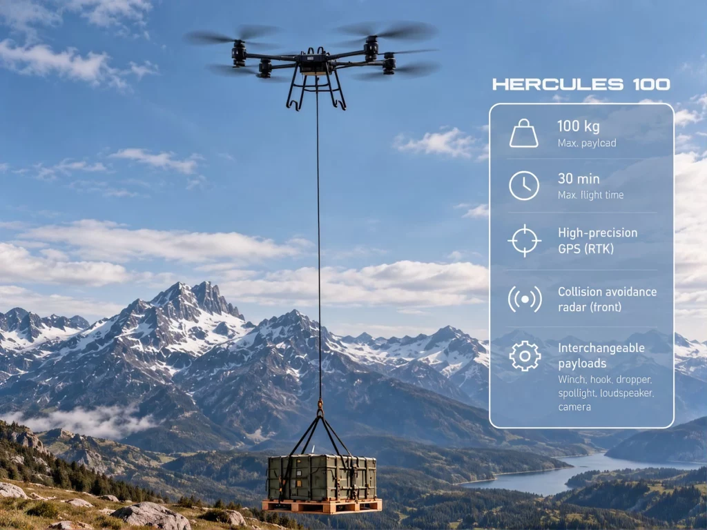 Hercule 100 Drone Volt Détails