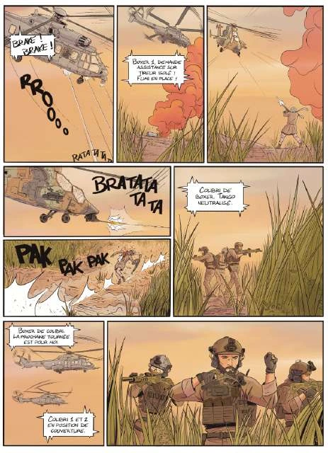 Extrait de la bande dessinée Chef de guerre, planche 2