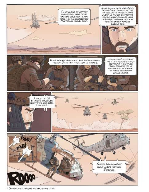 Extrait de la bande dessinée Chef de guerre, planche 3