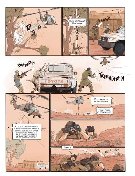 Extrait de la bande dessinée Chef de guerre, planche 4
